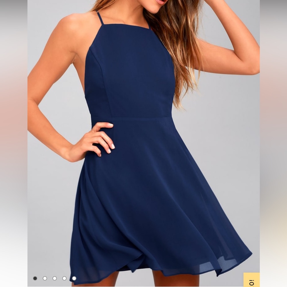 Lulus Blue Dress Excellent condition, never worn. Size small
